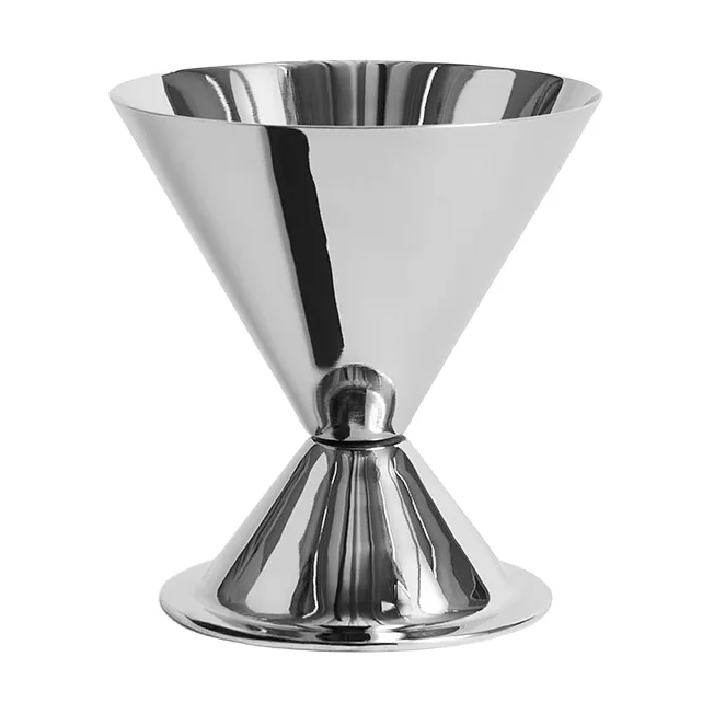 Szklana miska Essential Steel, Stal nierdzewna, 10,5xØ10 cm HAY
