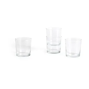 Szklanka do napojów Glass M 360 ml, 4-pak - Przezroczysty - HAY