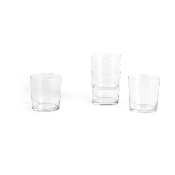 Szklanka do napojów Glass M 360 ml, 4-pak - Przezroczysty - HAY