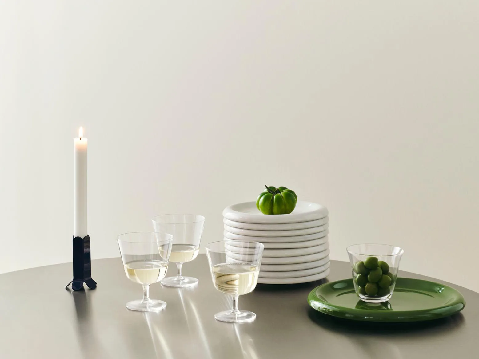 Szklanki Curve Stem 2 szt., Clear HAY