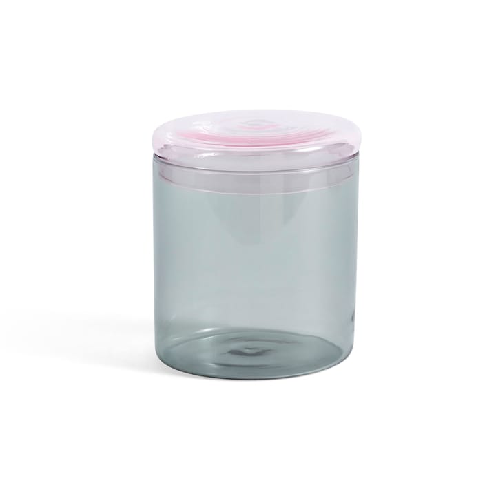 Szklany słoik Borosilicate do przechowywania L 1 litr, Szary HAY