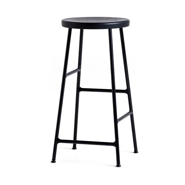 Taboret barowy okrągły Cornet 65 cm - Soft black oak-soft black - HAY