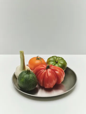 Talerz Outdoor Market - Stal nierdzewna, Ø26 cm, 2 szt. - HAY