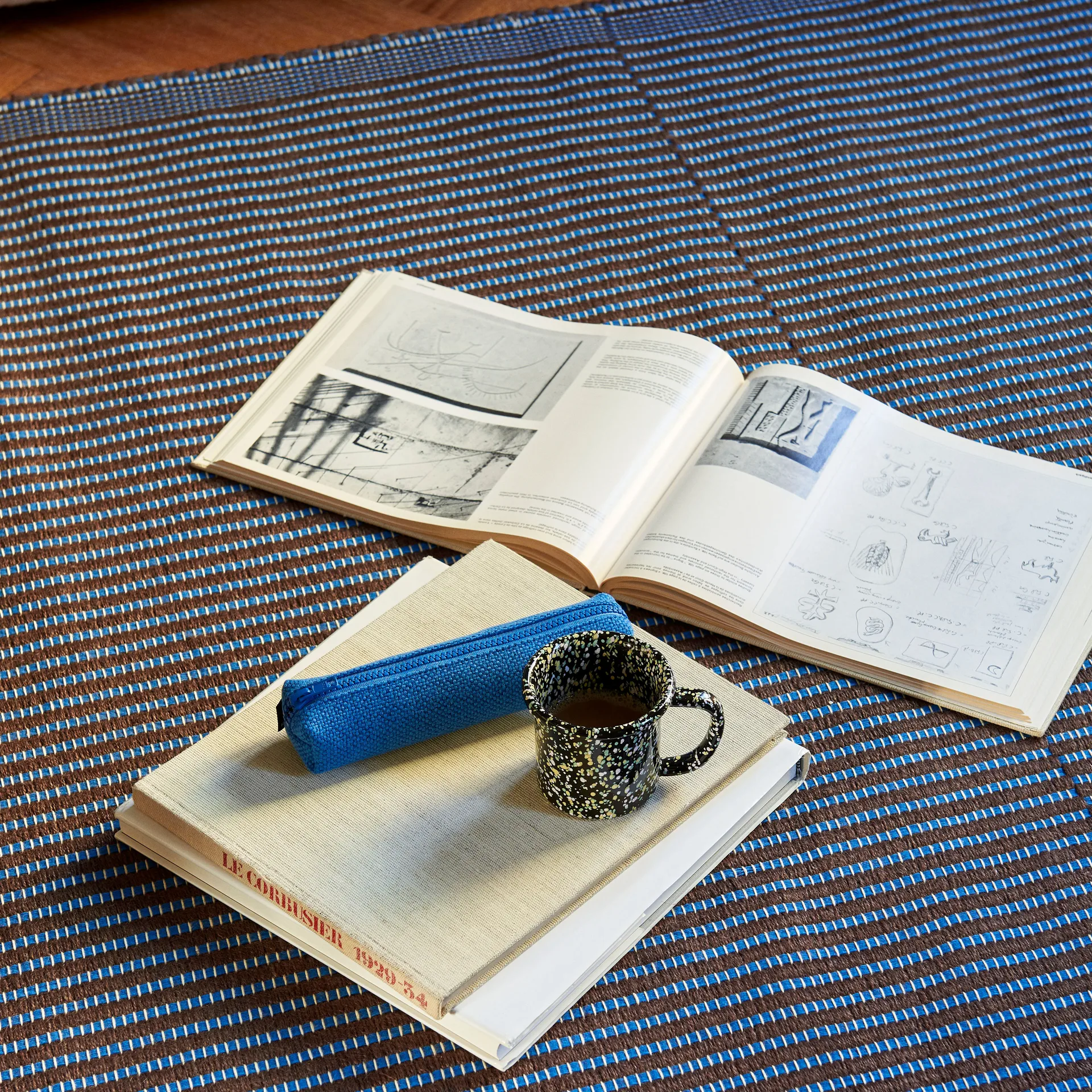 Tapis dywan 140x200 cm, Chestnut-blue HAY