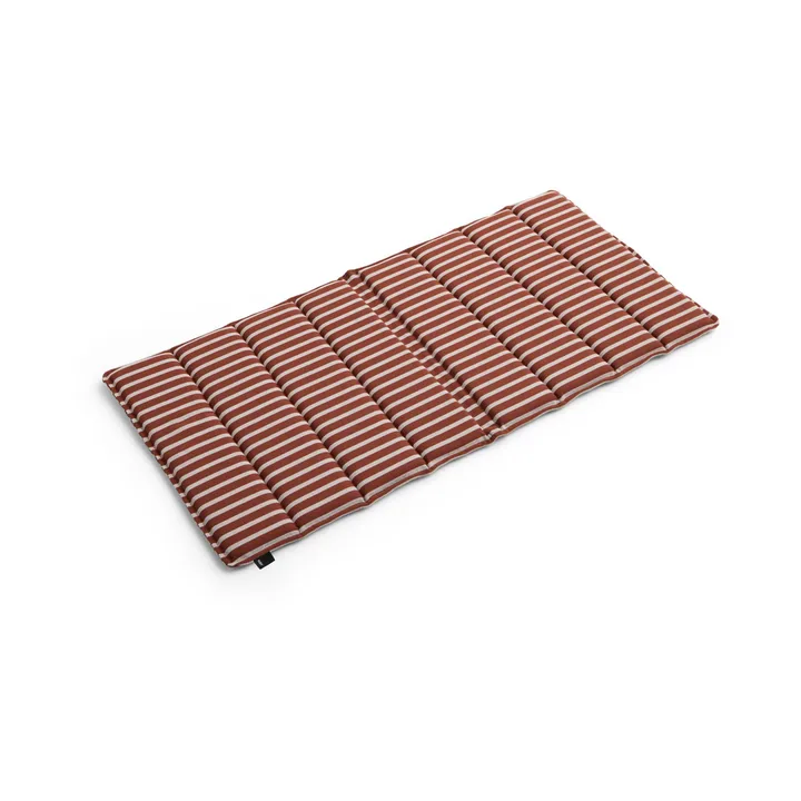 Terrazza Folding poduszka na siedzisko - Terracotta bold stripe, 82x40 cm - HAY