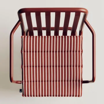 Terrazza poduszka na siedzisko - Terracotta bold stripe, 40x40 cm - HAY