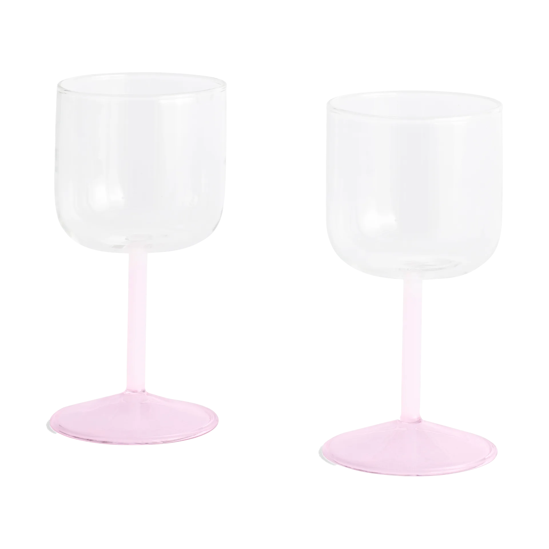 Tint kieliszki do wina 250 ml, 2‑pak, Clear-jade light pink-light pink HAY