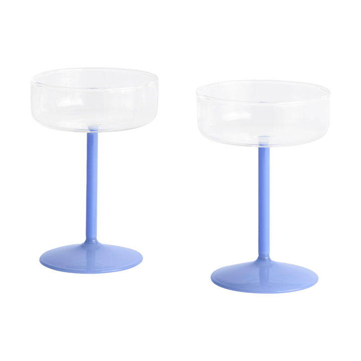 Tint szkło coupe 200 ml 2 szt - Clear-jade light blue - HAY