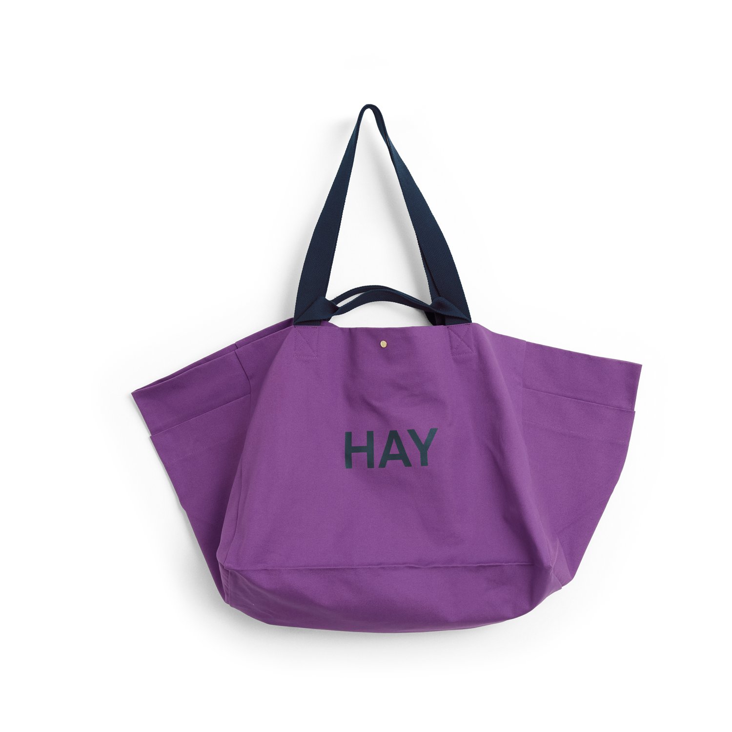 HAY Torba Weekend Bag Organic L Purple | Skandynawski Design | Kosze do przechowywania | Fioletowy
