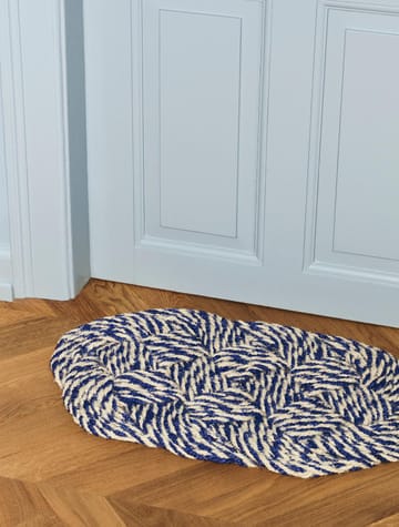 Wycieraczka Coco 40x80 cm - Swirl blue-off white - HAY