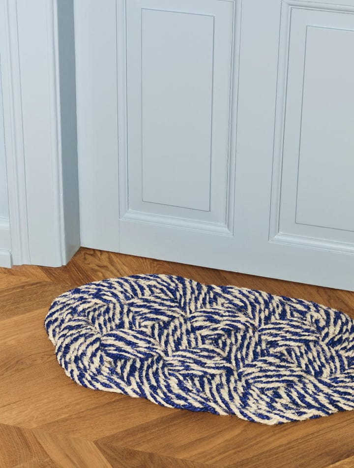 Wycieraczka Coco 40x80 cm, Swirl blue-off white HAY