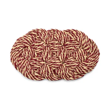 Wycieraczka Coco 40x80 cm - Swirl bordeaux-off white - HAY