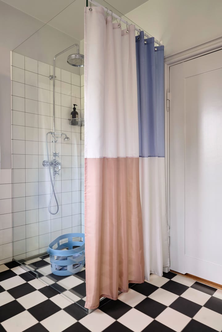 Zasłona do prysznica Check 180x200 cm - Niebieski - HAY