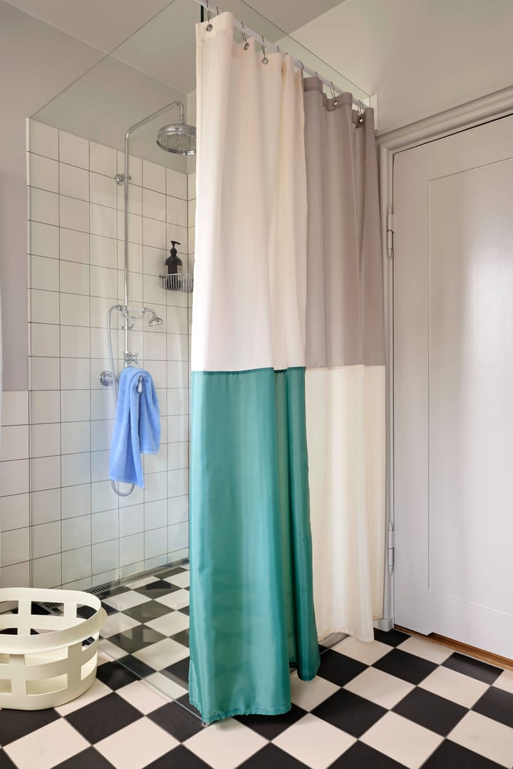 Zasłona do prysznica Check 180x200 cm - Zielony - HAY