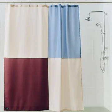 Zasłona prysznicowa Check 180x200 cm - Burgundy - HAY