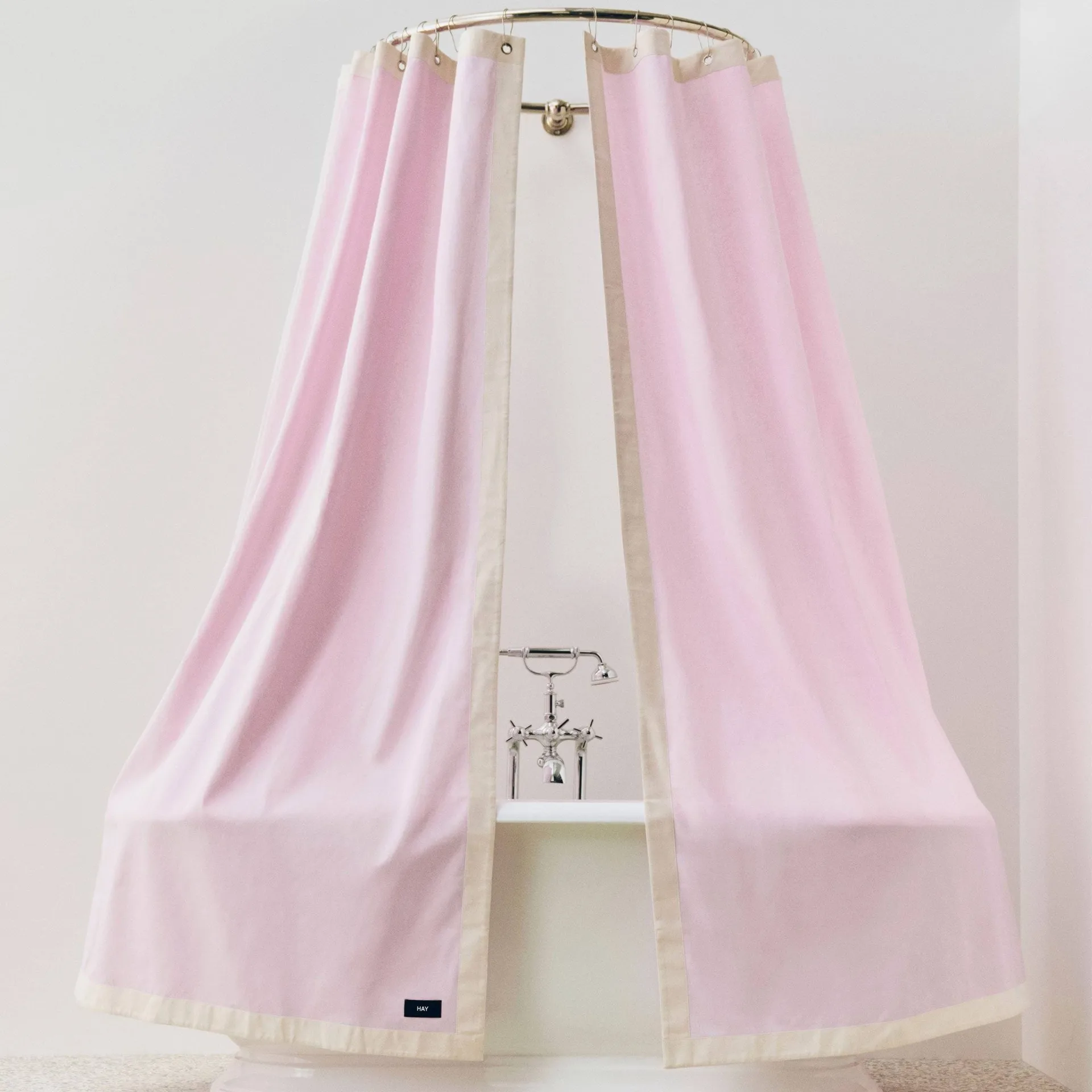 Zasłona prysznicowa Outline, Pink and cream HAY