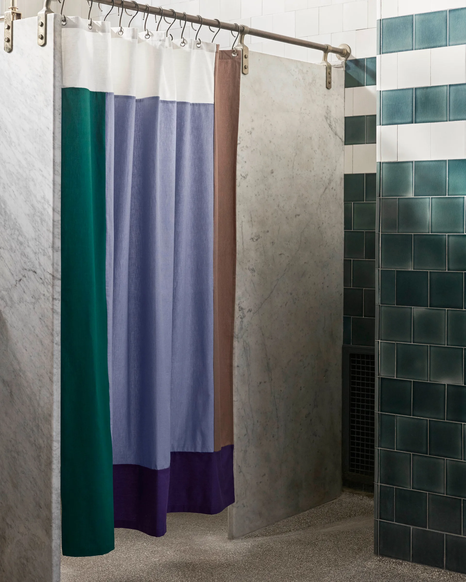 Zasłona prysznicowa Pivot 180x200 cm, Blue HAY