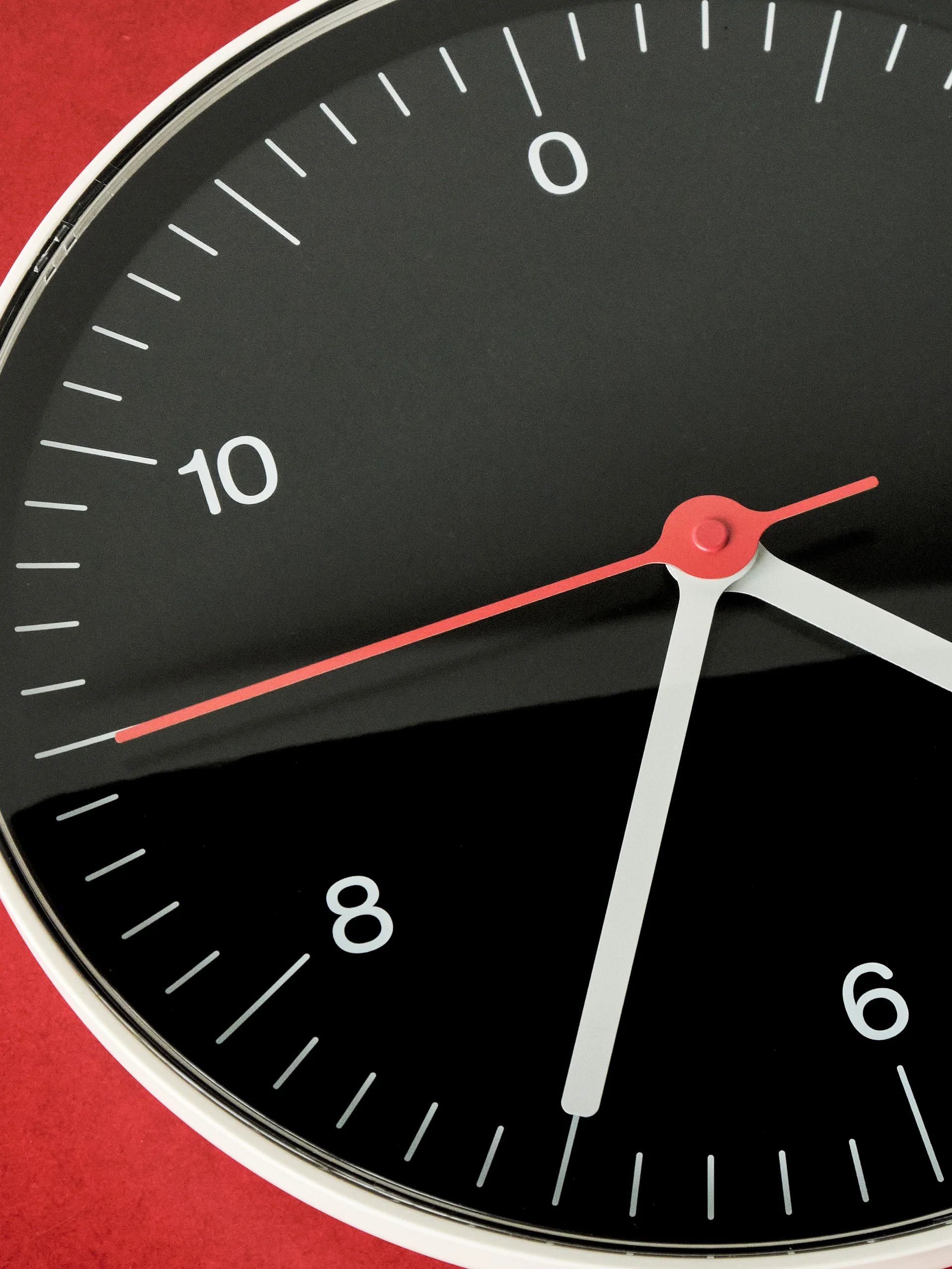 Zegar ścienny Wall Clock Ø26,5 cm, Czarny HAY