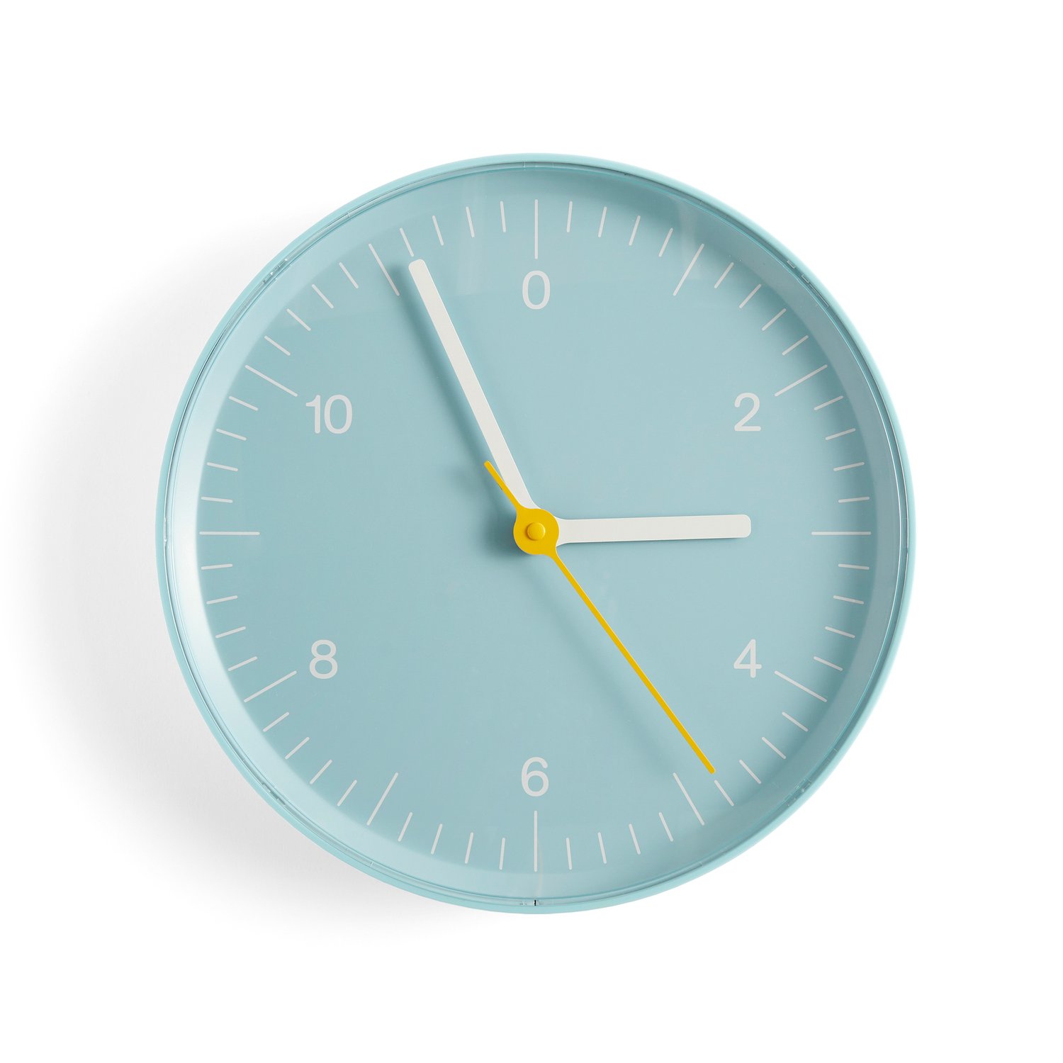 HAY Zegar ścienny Wall Clock Ø26,5 cm Niebieski | Skandynawski Design | Zegary ścienne | Niebieski