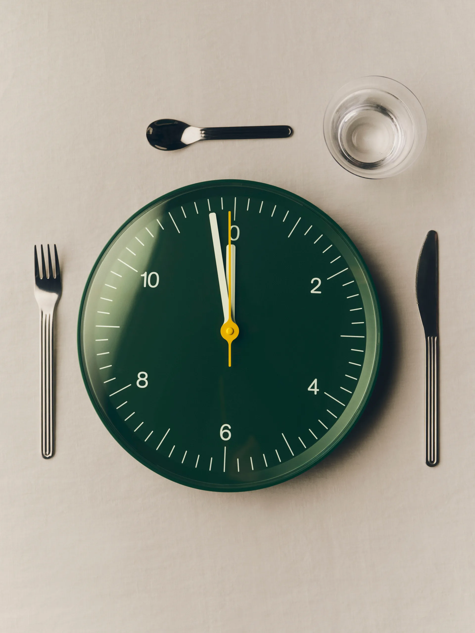 Zegar ścienny Wall Clock Ø26,5 cm, Zielony HAY