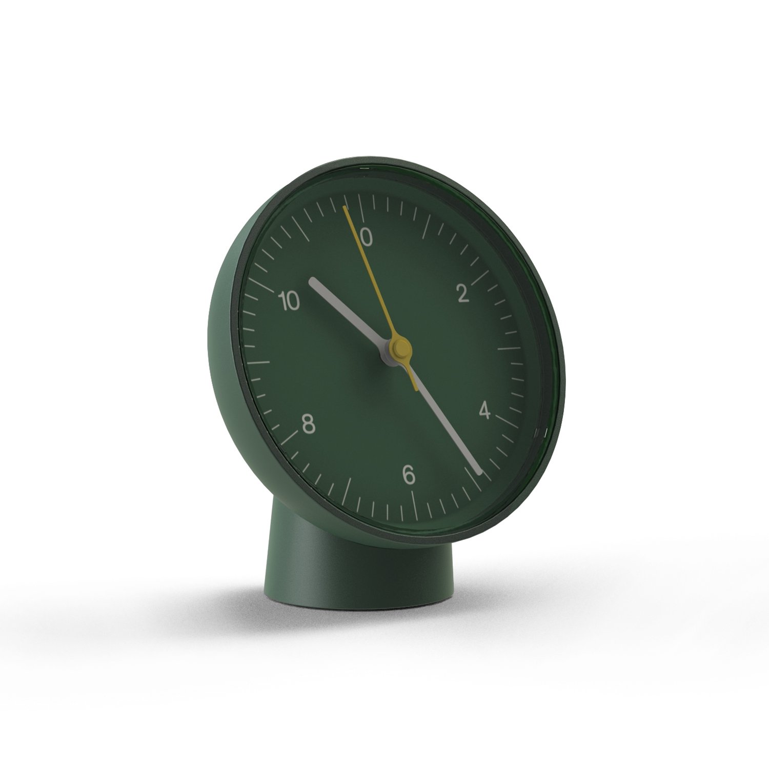 HAY Zegar ścienny/stołowy Table Clock Green​ | Skandynawski Design | Zegary stołowe | Zielony