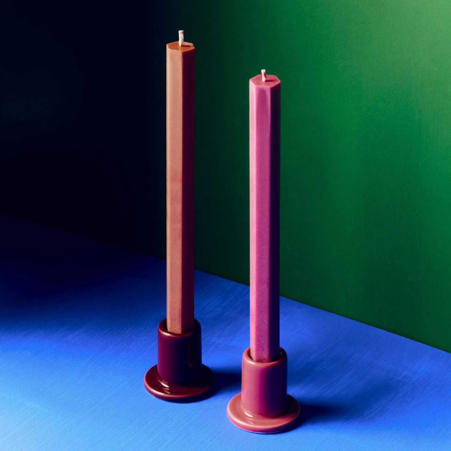 Zestaw świec Hexagon Candle mix 4‑szt., Berry HAY