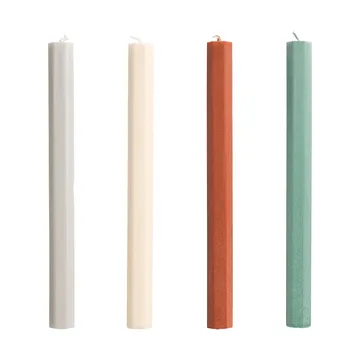 Zestaw świec Hexagon Candle mix 4‑szt. - Forest - HAY