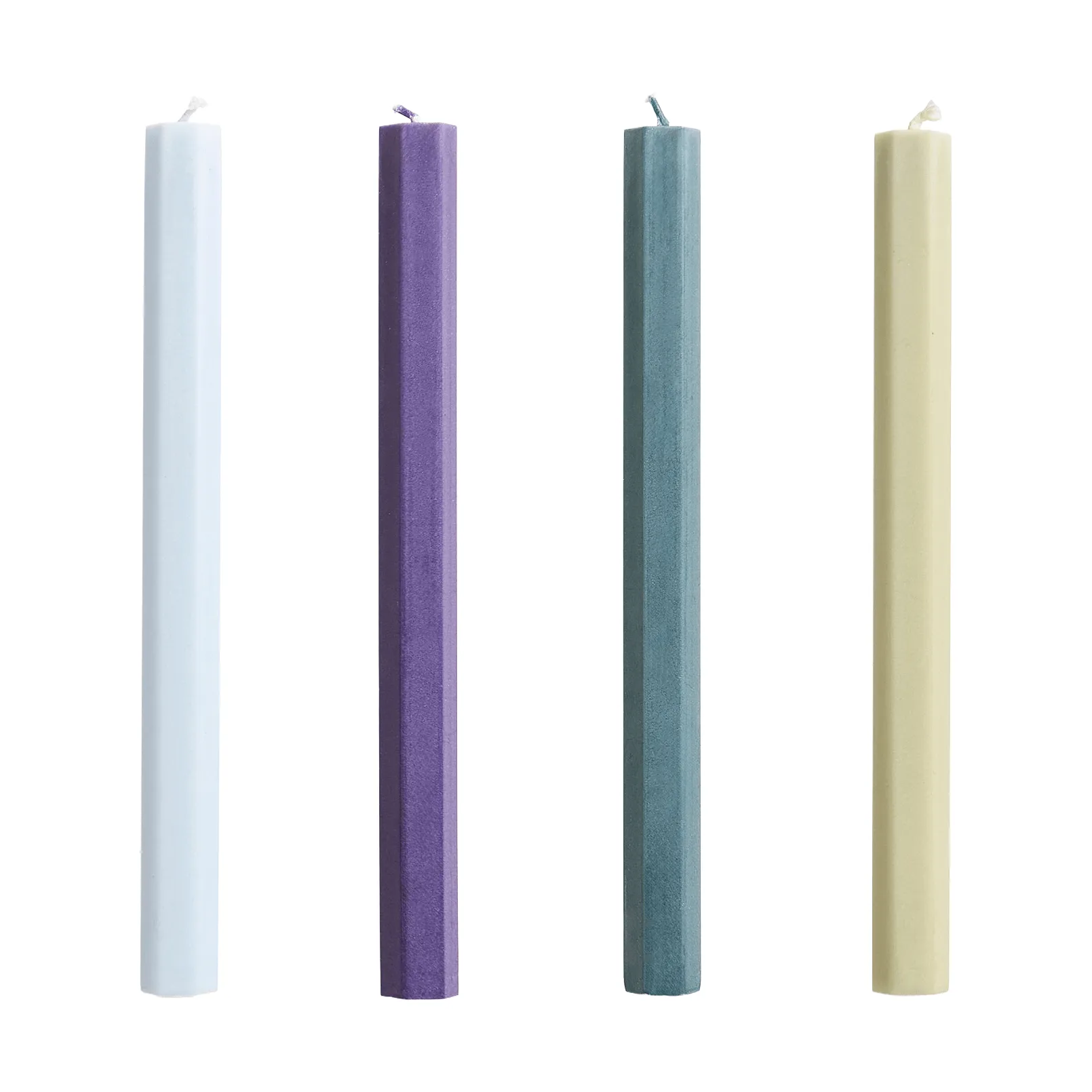 Zestaw świec Hexagon Candle mix 4‑szt., Meadow HAY