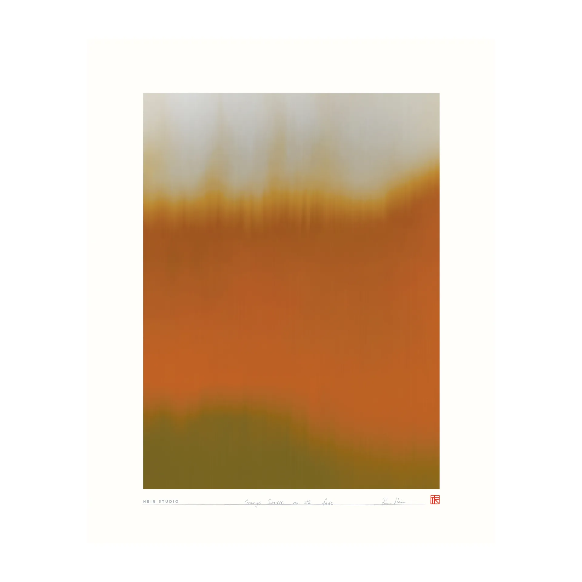 Plakat orange Sunrise 40x50 cm, No. 02 Hein Studio