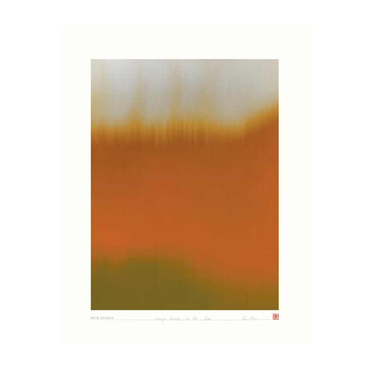 Plakat orange Sunrise 40x50 cm - No. 02 - Hein Studio