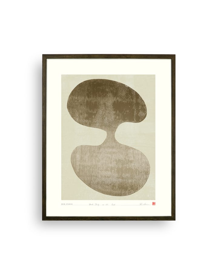Plakat Wood Study 40x50 cm - No. 01 - Hein Studio