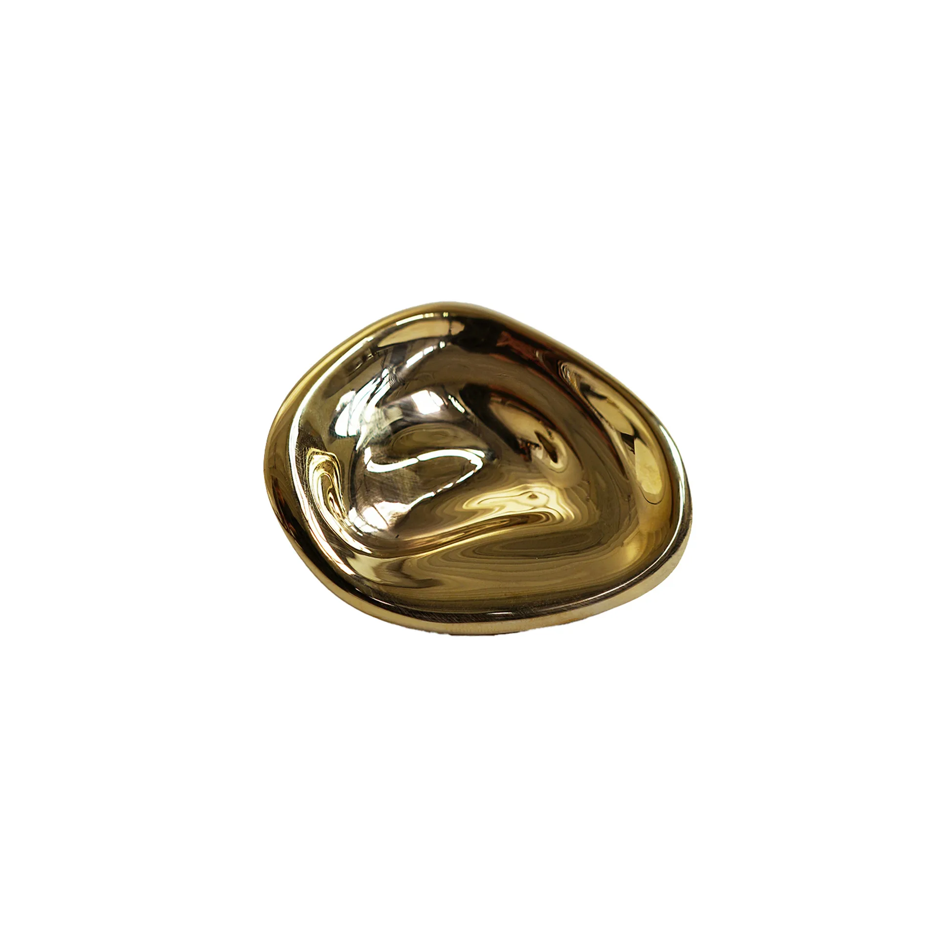 Ripple no. 01 mała gałka, Brass Hein Studio