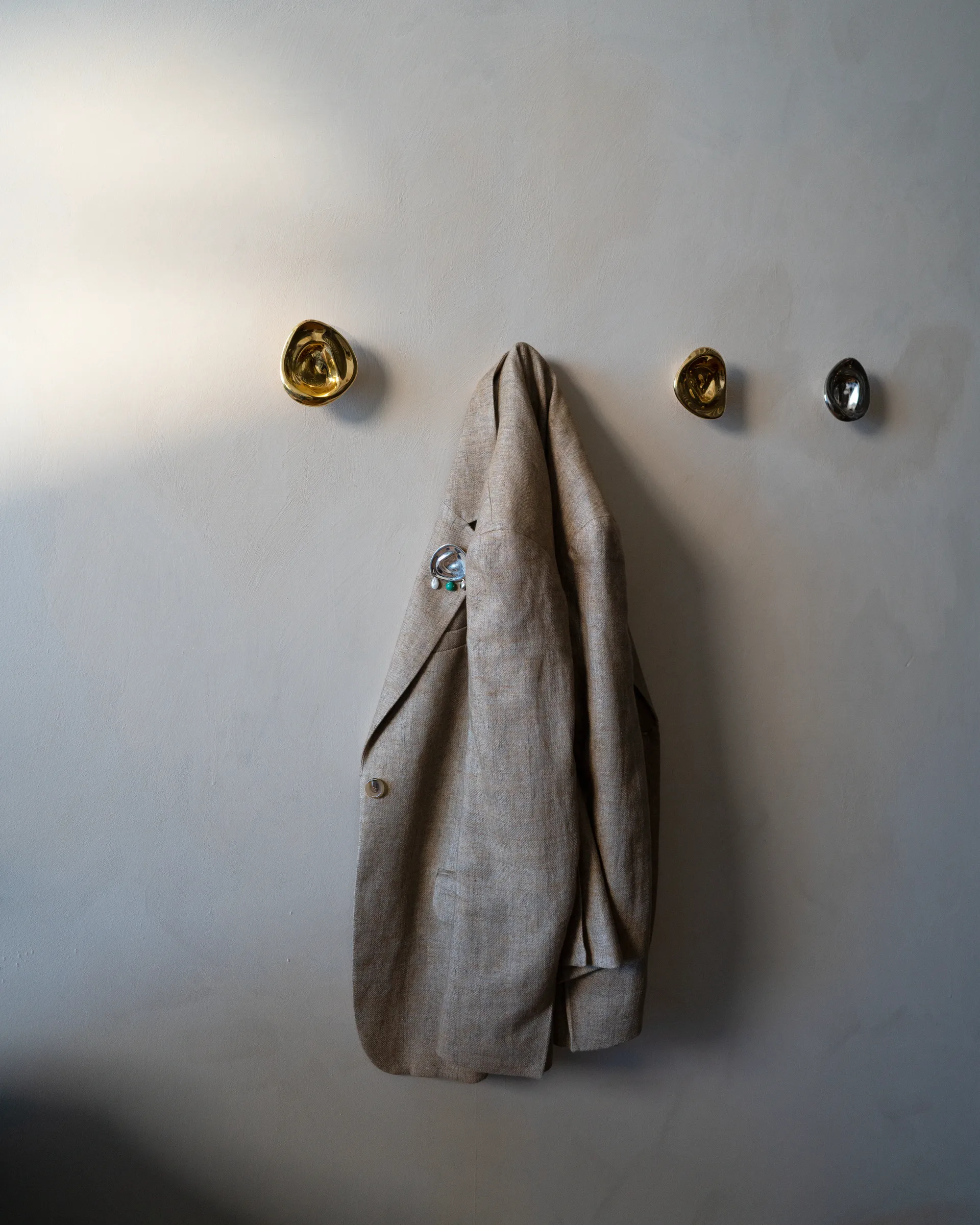 Ripple no. 01 mała gałka, Chrome Hein Studio