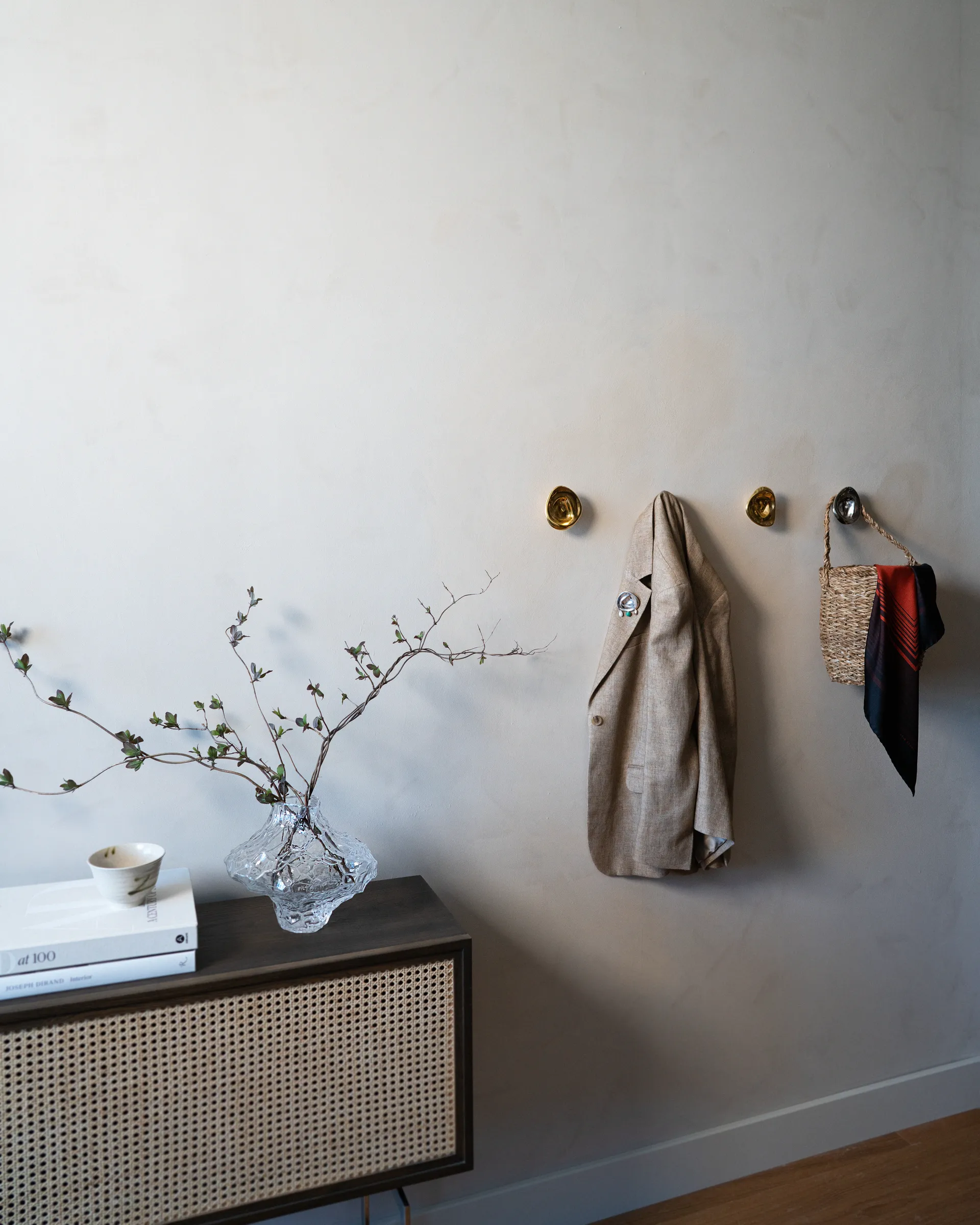 Ripple no. 02 duża gałka, Brass Hein Studio