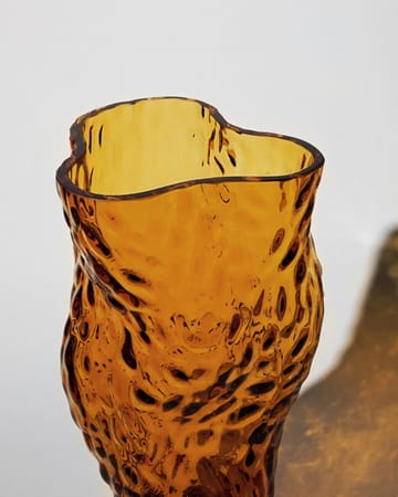 Szklany wazon Ostrea Rock 30 cm - Amber - Hein Studio