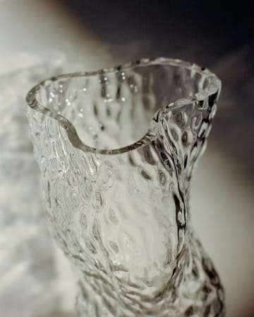 Szklany wazon Ostrea Rock 30 cm - Przezroczysty - Hein Studio