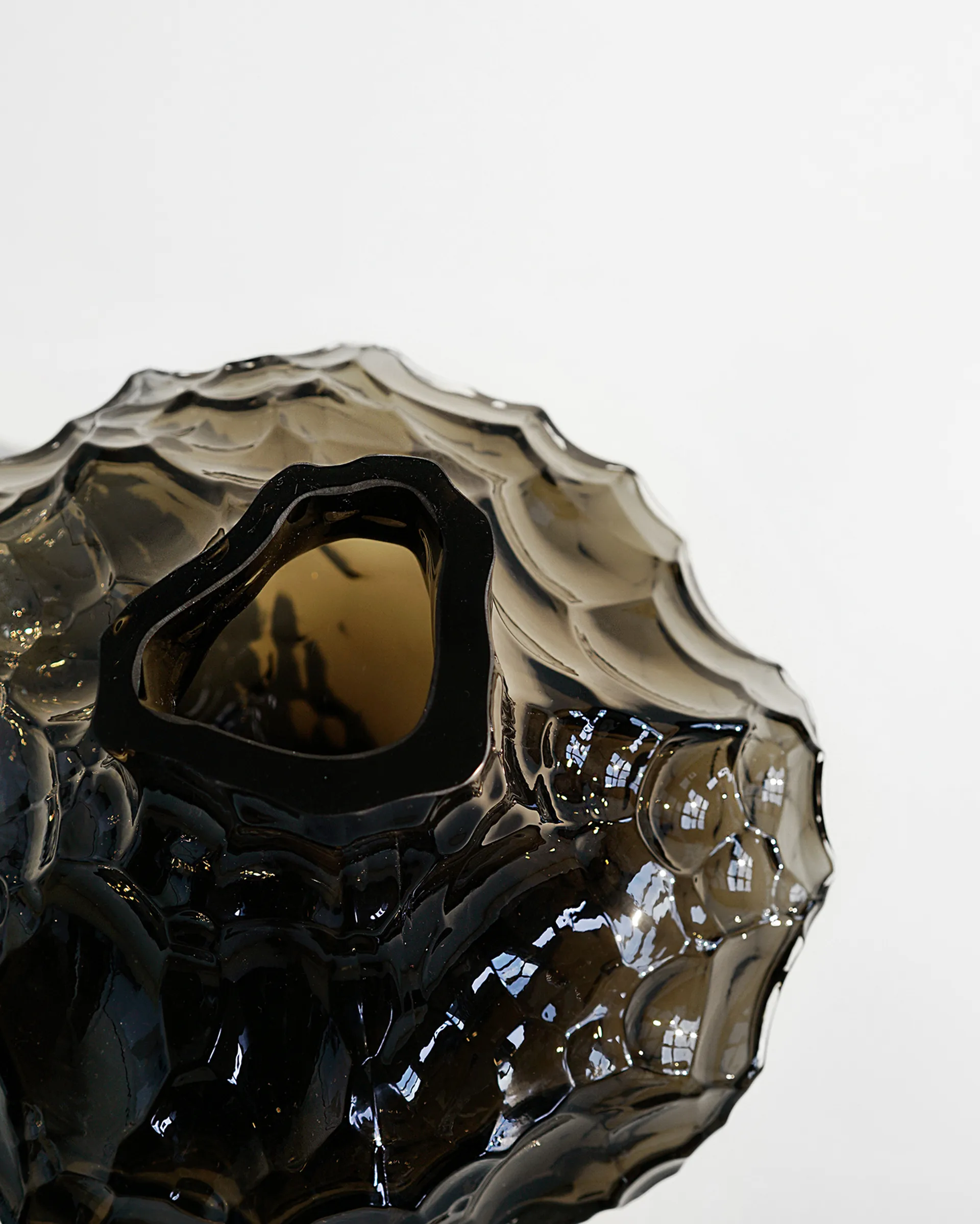 Wazon Canyon Large 23 cm, New smoke Hein Studio