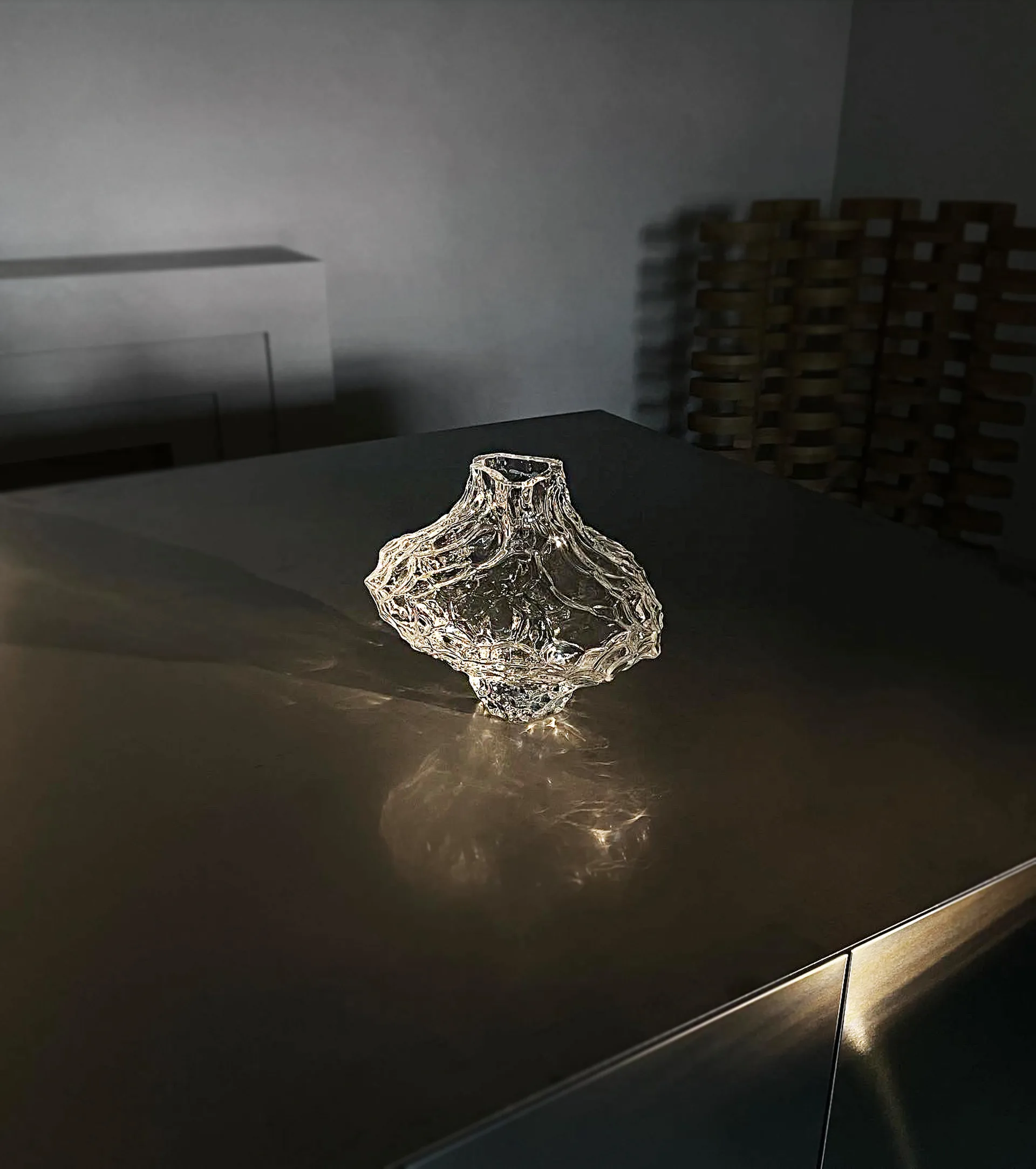 Wazon Canyon Large 23 cm, Przezroczysty Hein Studio