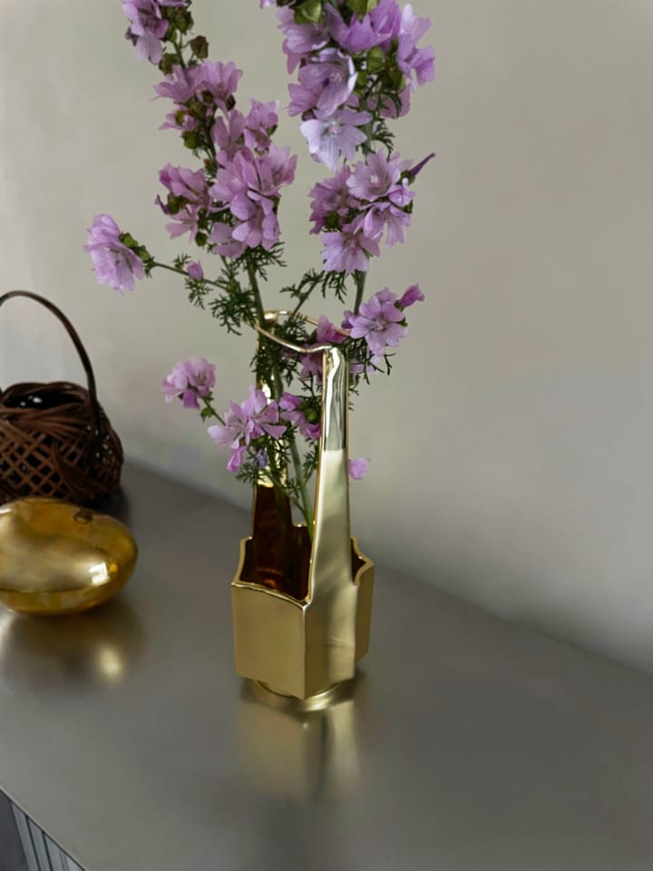 Wazon Ikebana 30 cm, Mosiądz Hein Studio