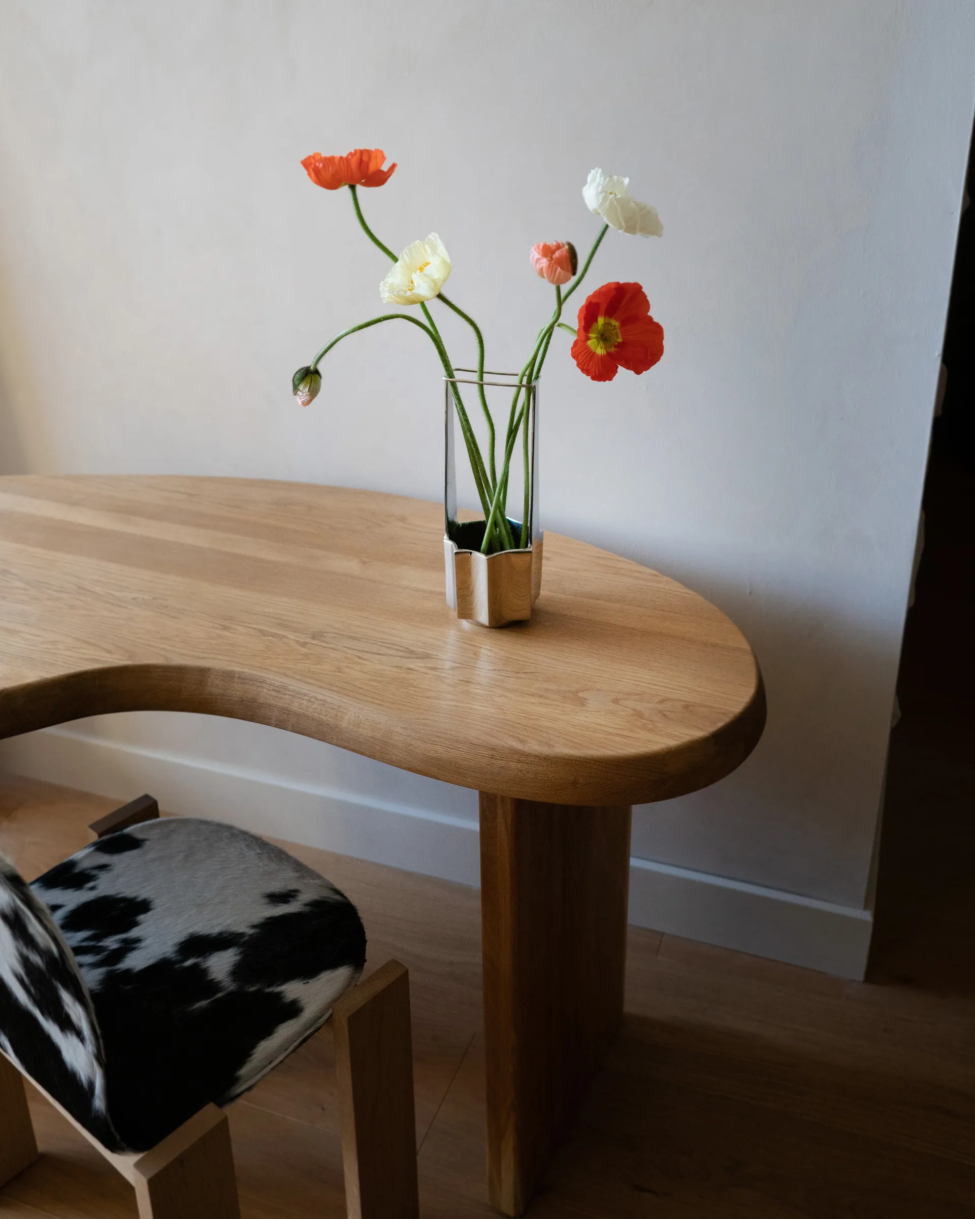 Wazon Ikebana 30 cm, Mosiądz Hein Studio