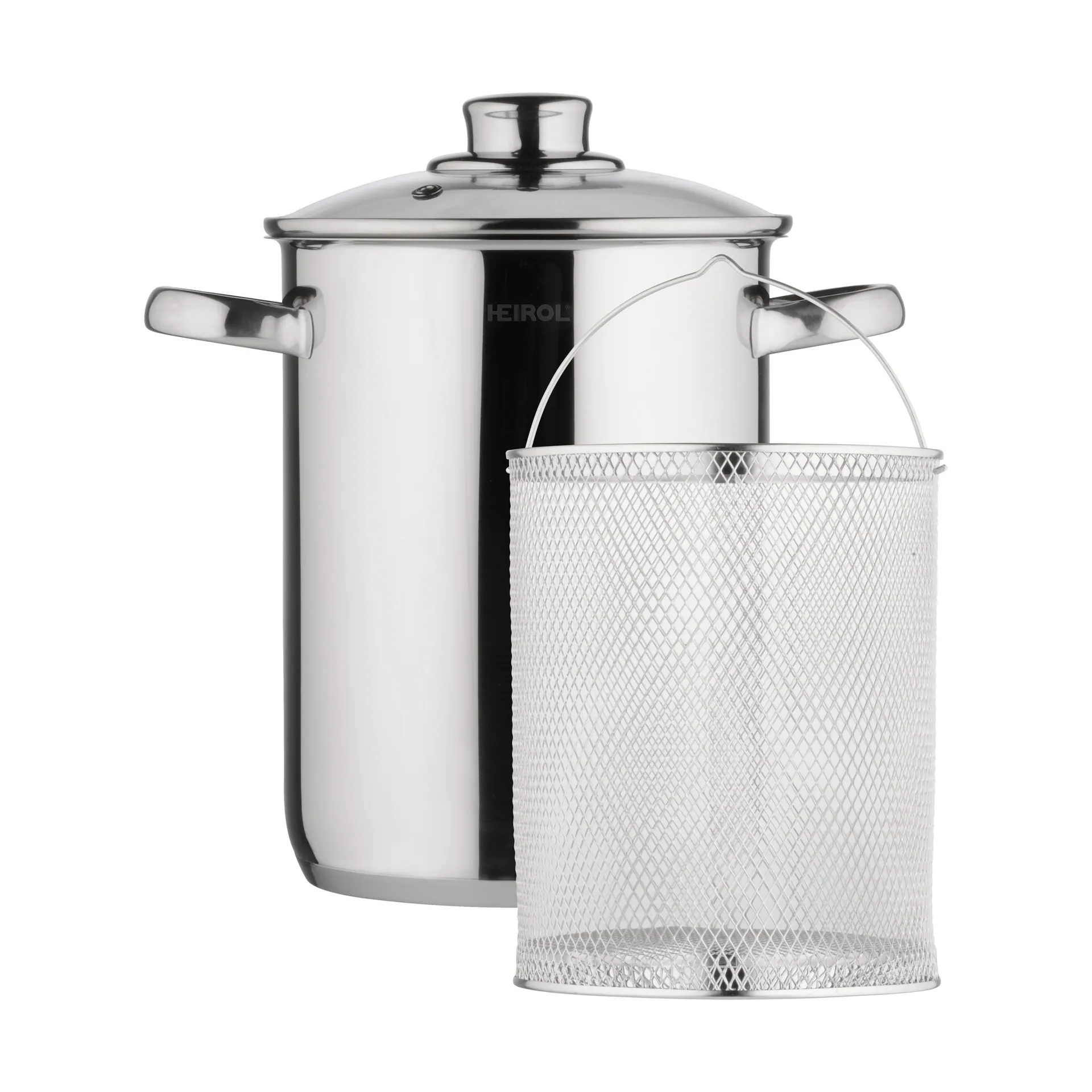Heirol Steely garnek do szparagów z wkładem, 4 L Heirol