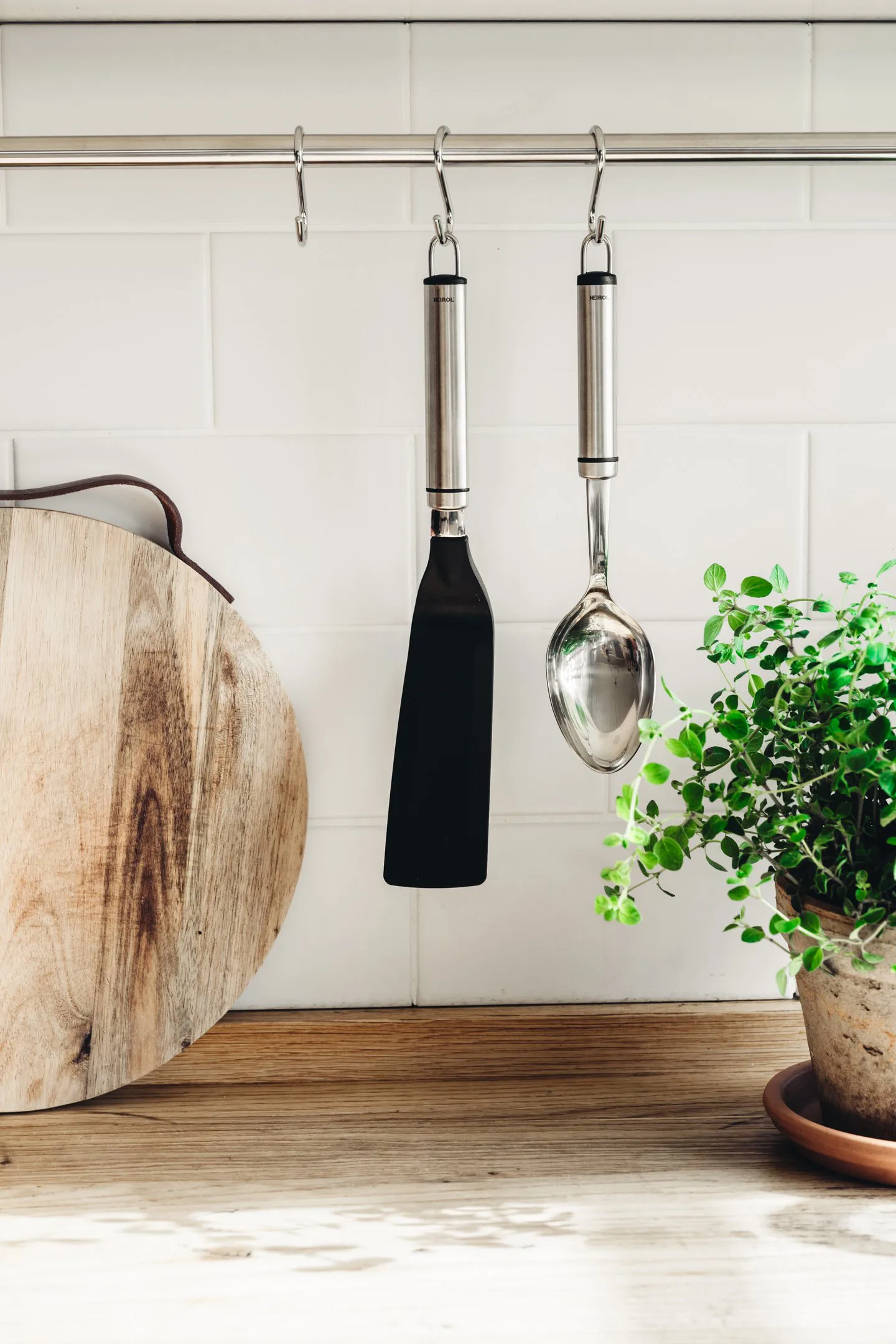 Heirol Steely łopatka nylonowa, Czarny-nierdzewna stal Heirol