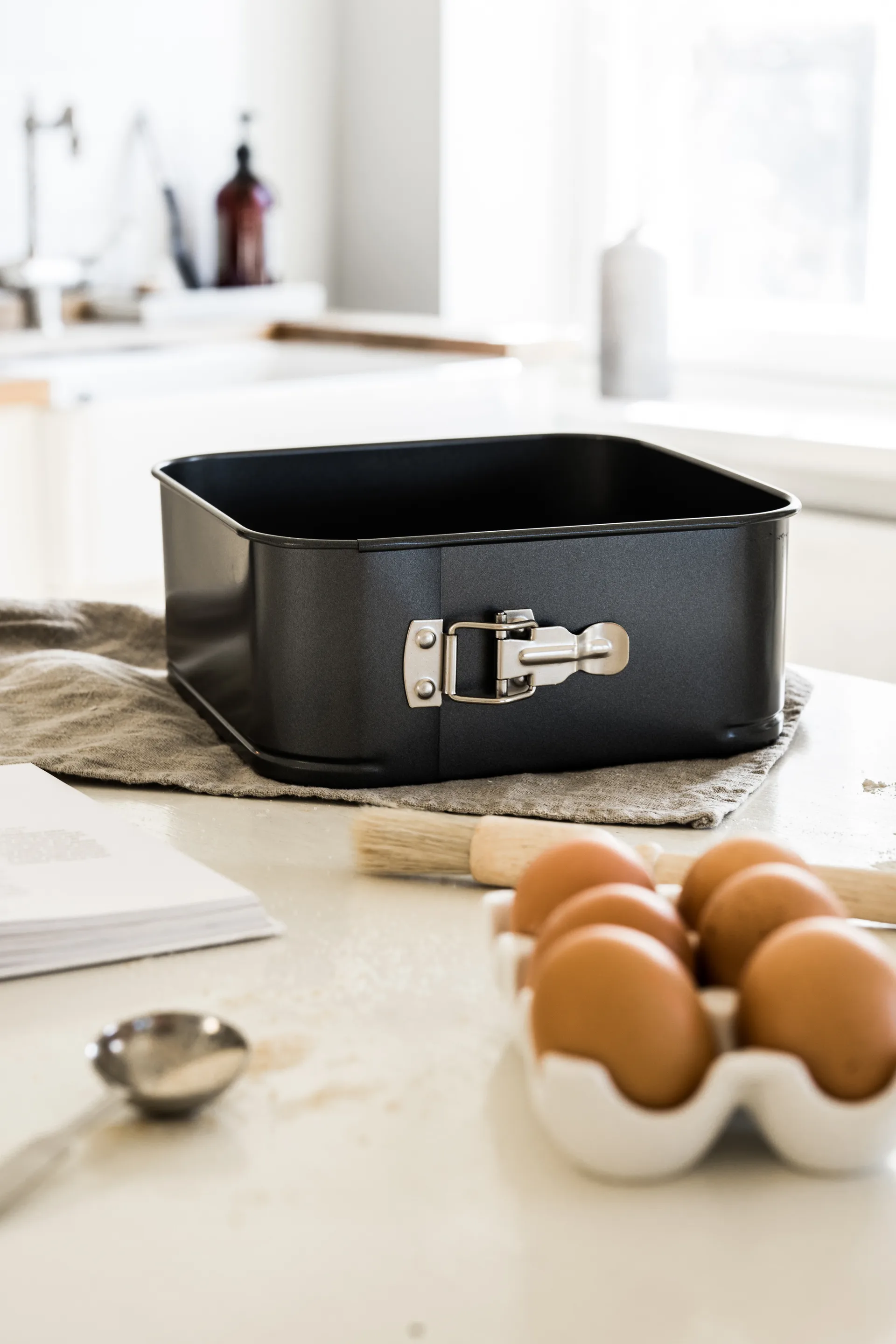 Kwadratowa tortownica Heirol bardzo wysoka, 24x24 cm Heirol