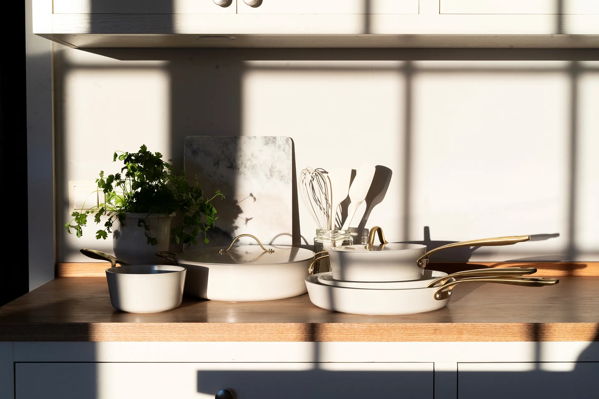 Patelnia Heirol Royal Pearl Ø24 cm, Biało-złota Heirol