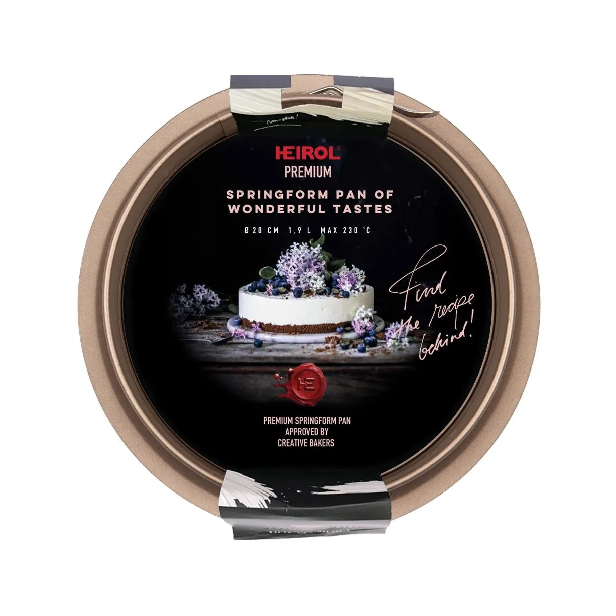 Tortownica Heirol w kolorze szampana, Ø20 cm Heirol