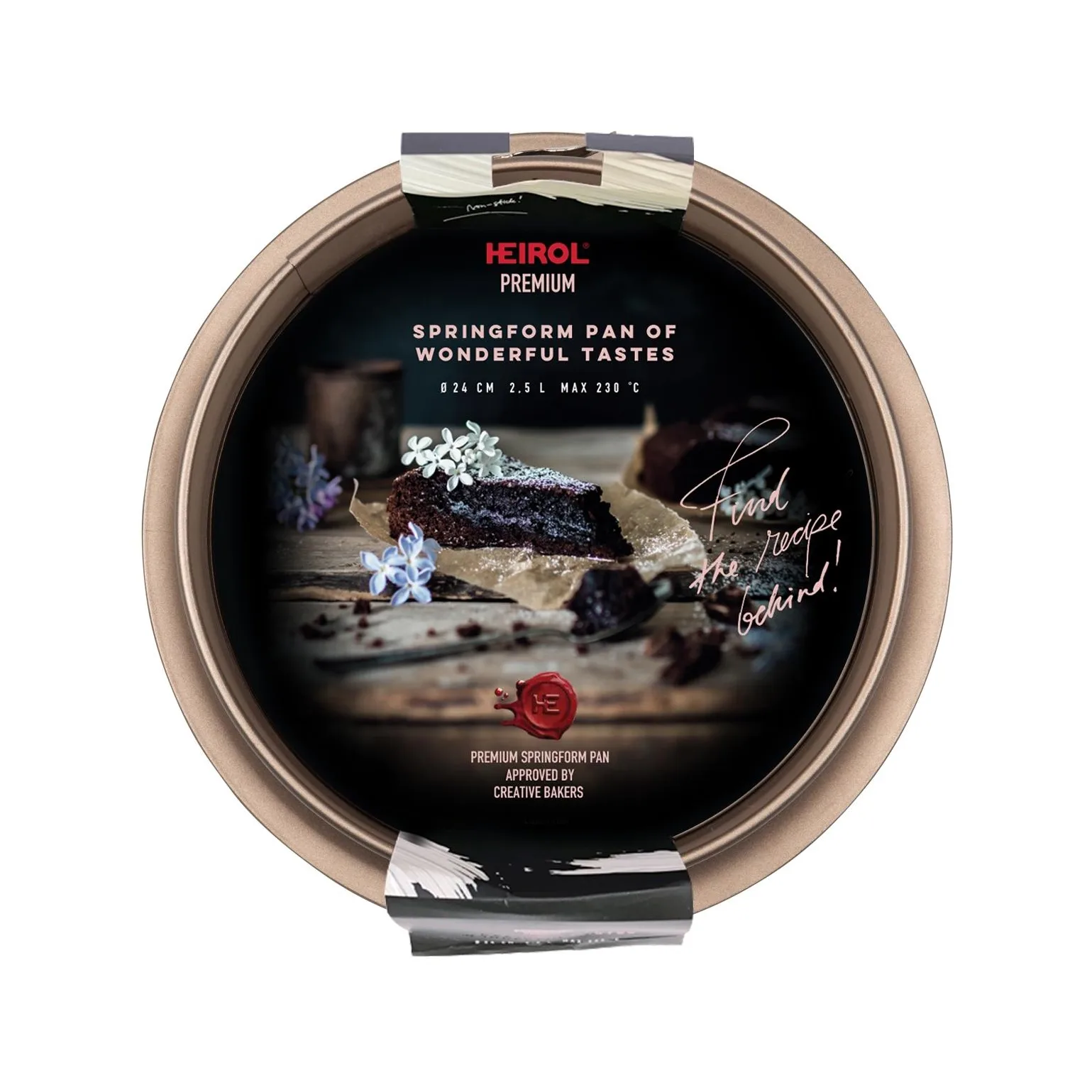 Tortownica Heirol w kolorze szampana, Ø24 cm Heirol