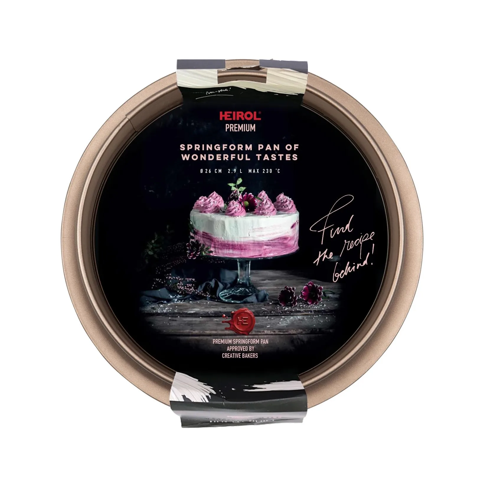 Tortownica Heirol w kolorze szampana, Ø26 cm Heirol