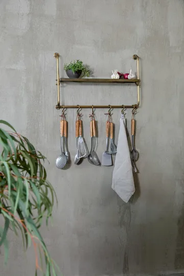 Łyżka do serwowania nierdzewna z otworami 34 cm - Książka - Heirol