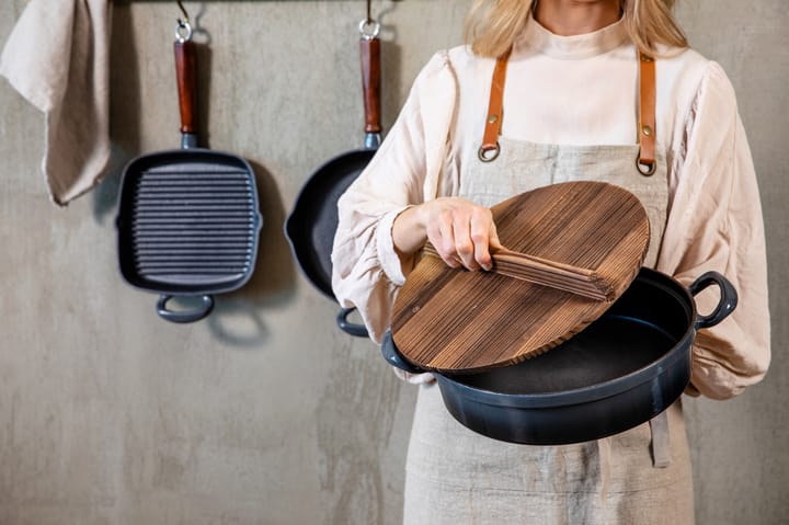 Żeliwny garnek z drewnianą pokrywką, Ø30 cm Heirol