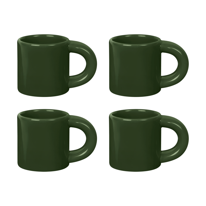 Bronto filiżanka do espresso 10 cl 4 szt. - Green - Hem